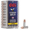 CCI Stinger 22 LR 32 Grain Copper-Plated Hollow Point Ammo