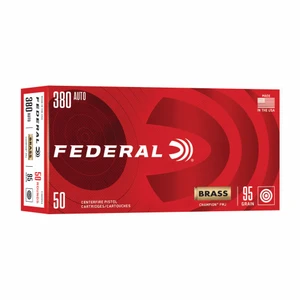 Federal Champion 380 ACP 95 Grain Full Metal Jacket Ammo