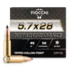 Fiocchi Hyperformance 5.7x28mm 40 Grain Tipped Hollow Point Ammo