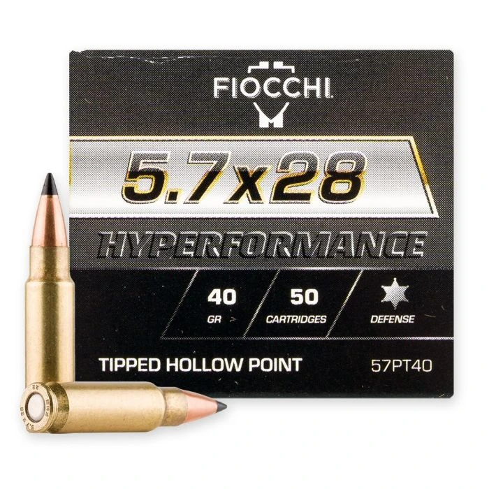 Fiocchi Hyperformance 5.7x28mm 40 Grain Tipped Hollow Point Ammo